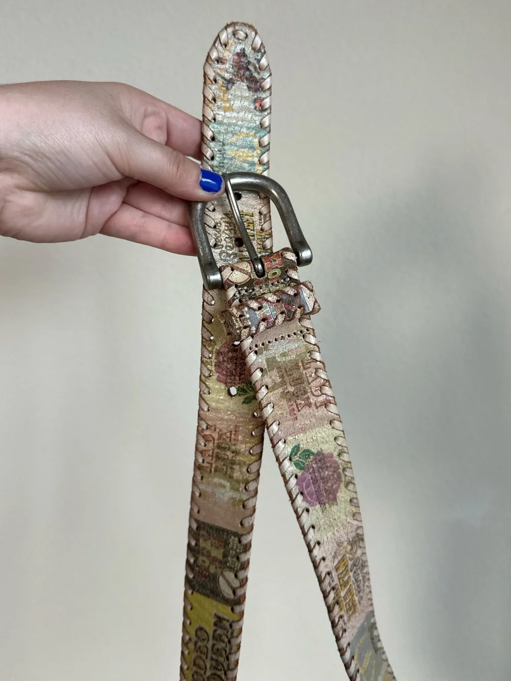 Y2K Fossil Western Leather Belt